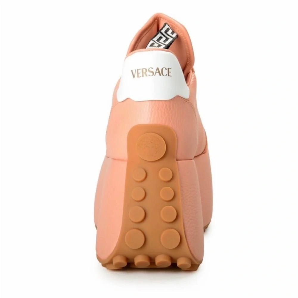 Versace 80mm Triplatform platform leather & suede sneakers NEW (AUTHENTIC) - Picture 16 of 16